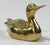 Figurative Vintage Brass Duck Paper Weight For Sale - Image 3 of 6