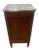 1920s Antique Nightstand Marble Top Interior Commode Cabinet, Drawer and Shelf For Sale - Image 5 of 10