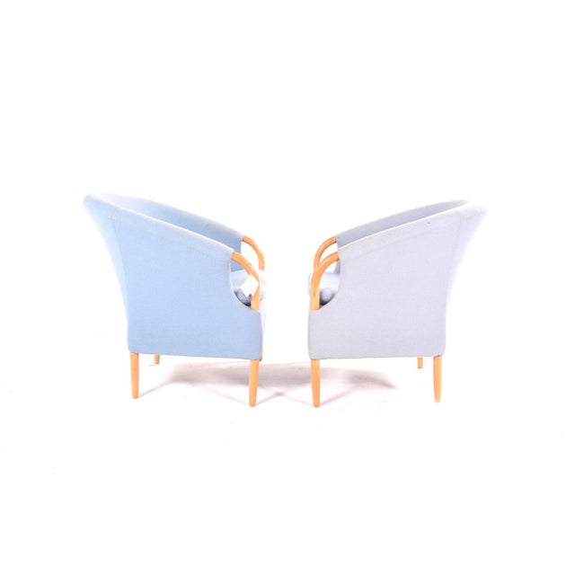 The Opus armchair, designed by Søren Nissen and Ebbe Gehl, was manufactured in 1982 in Denmark by Nielaus and is a...