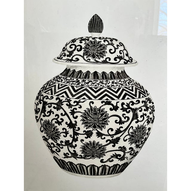 Vintage William Stafford Black & White "Chinese Vases" 19/295 Limited