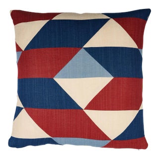 Schumacher Erindale 22" Pillow in Americana For Sale