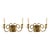 Vintage French Brass & Glass Wall Sconces - A Pair For Sale In Baton Rouge - Image 6 of 14