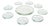 Vintage Art Deco Glass Bowls, 1940s, Set of 9 For Sale