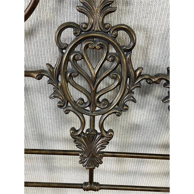 Designer Iron Queen Bed For Sale In San Diego - Image 6 of 10