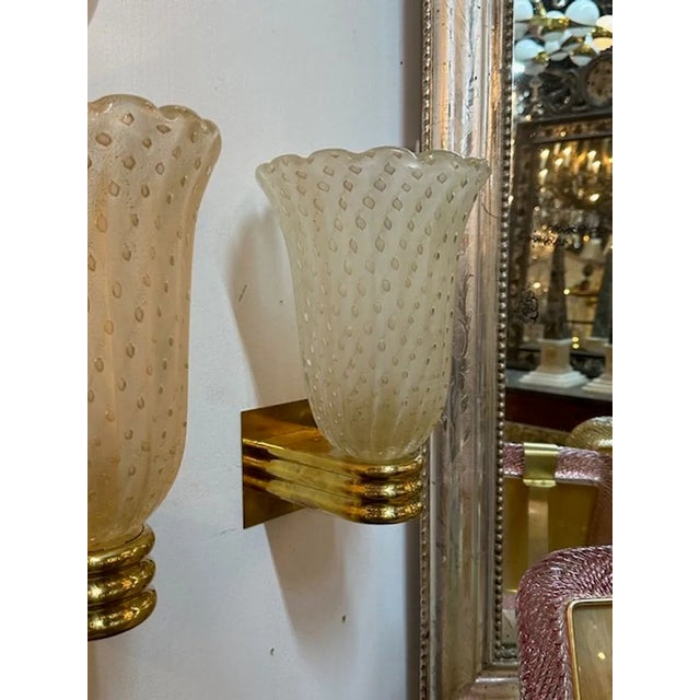 Murano Cup Sconces For Sale - Image 4 of 6