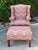 American Vintage American Flamestitch Wingback Chair + Ottoman For Sale - Image 3 of 11