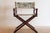 1970s McGuire Director’s X-Chair in Palm Print For Sale - Image 9 of 12