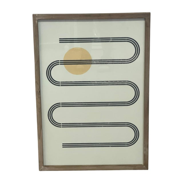 1970s Set of 3 Framed Geometric Abstract Art Prints. For Sale - Image 4 of 10
