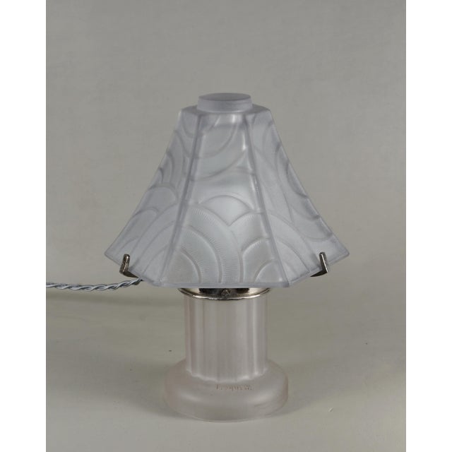 Art Deco French Art Deco Table Lamp by Pierre d'Avesn Lorrain Daum - 1930 France For Sale - Image 3 of 12