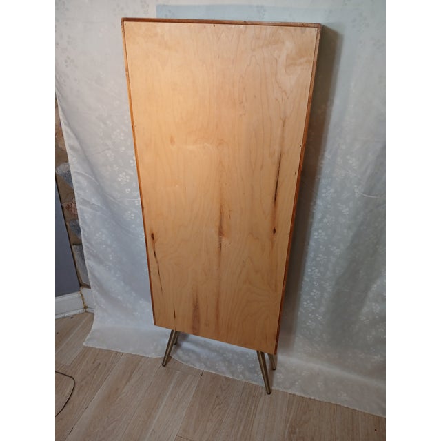 Custom Solid Birch Mid-Century Modern Bookcase With Hairpin Legs For Sale - Image 16 of 18