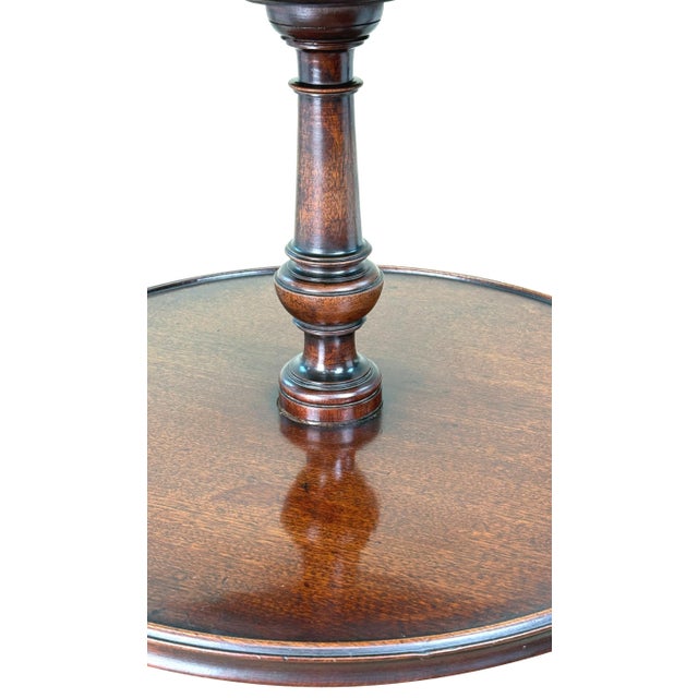 Antique Georgian Three-Tier Dumbwaiter in Mahogany, 1760 For Sale - Image 3 of 13