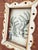 Late 20th Century Scalloped Folk Art Style Wood Picture Frame For Sale - Image 4 of 8