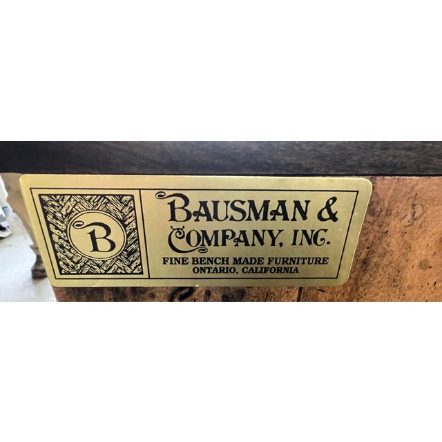 1990s Bausman & Company French Provincial Hand-Distressed Maple Buffet/Sideboard/Credenza For Sale - Image 10 of 12