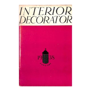 Interior Decorator January 1938 For Sale