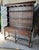 American Federal Period Pine Dresser Base and Plate Rack in Original Paint. Nice shaped cornice and apron. Original brown...
