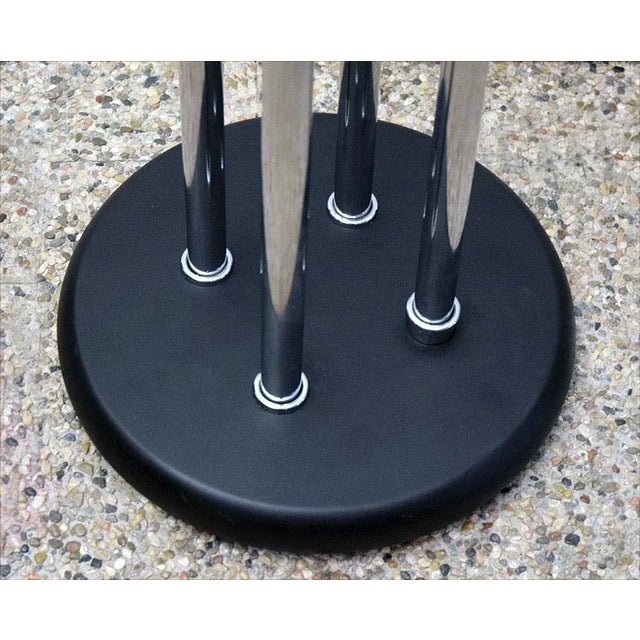 Black Sculpture Coat Hanger in Chromed Steel, 1970s For Sale - Image 8 of 10