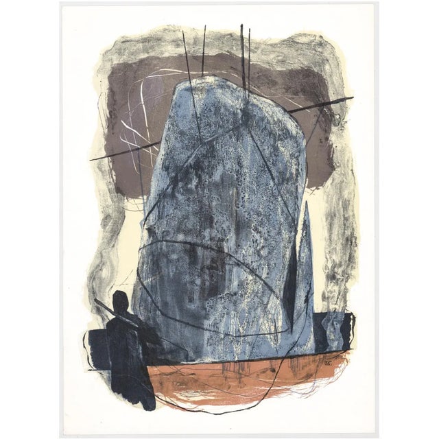 Lithograph from the portfolio "Moby Dick : The Passion of Ahab" by Benton Murdoch Spruance (1904-1967) and text by...