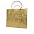 Vintage Brass Embossed Leaves Shopping Bag Magazine Stand For Sale - Image 10 of 10
