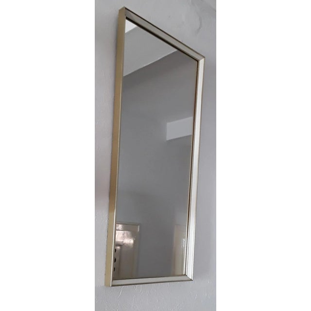 1960s Vintage Trapezoidal Wall Mirror, 1960s For Sale - Image 5 of 5
