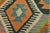 Kilim Rug 4'3'' X 5'9'' Multicolor Wool Handwoven Oriental Carpet For Sale - Image 4 of 12