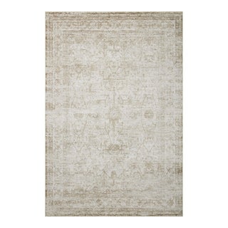 Amber Lewis x Loloi Honora Ivory / Natural 6'-7" x 9'-2" Area Rug For Sale
