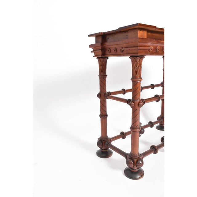 Arts & Crafts Wooden Console Table, 1910s For Sale - Image 3 of 6