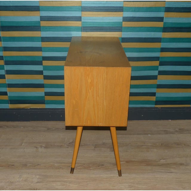 1950s Mini Chest of Drawers with Drop-Down Compartment, 1950s For Sale - Image 5 of 13