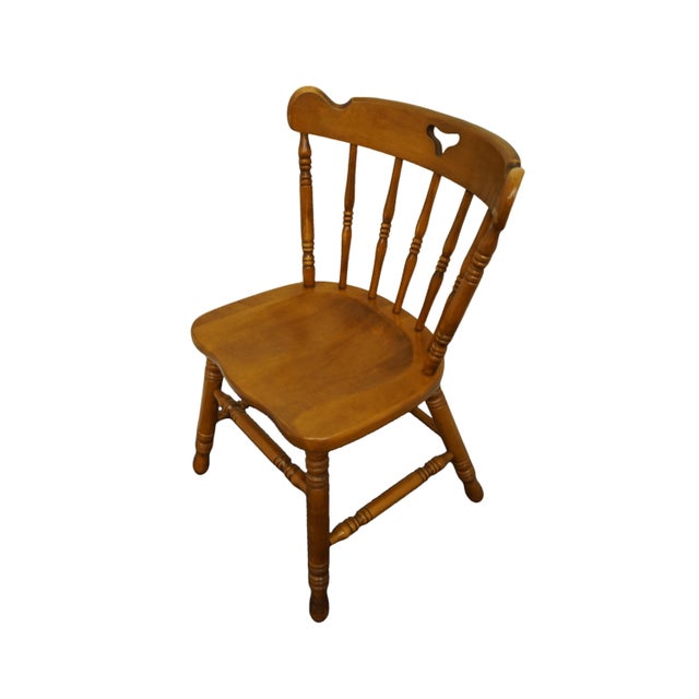 TELL CITY FURNITURE Colonial Style Hard Rock Maple Spindle Side Chair – Andover Finish 37" High 22" Wide 18.5" Deep Seat:...