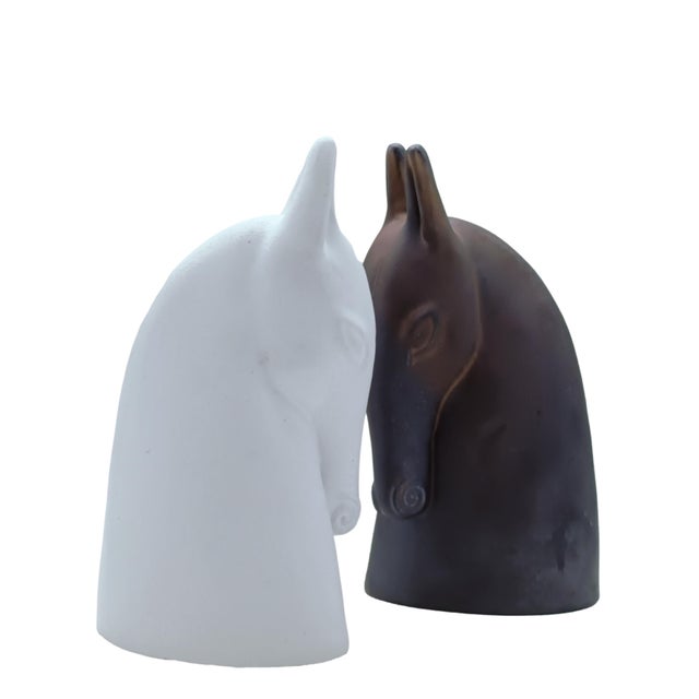 Ceramic Ceramic Horse Sculptures by Anette Edmark, 1990s, Set of 2 For Sale - Image 7 of 8