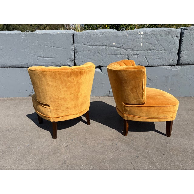 Wood 1940s Pair of Lounge Chairs Attributed to Otto Schultz for Jio Mobler For Sale - Image 7 of 10