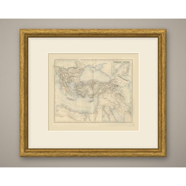 This is an original antique engraved map, colored by hand, from fullarton's companion atlas to the gazetteer of the world....