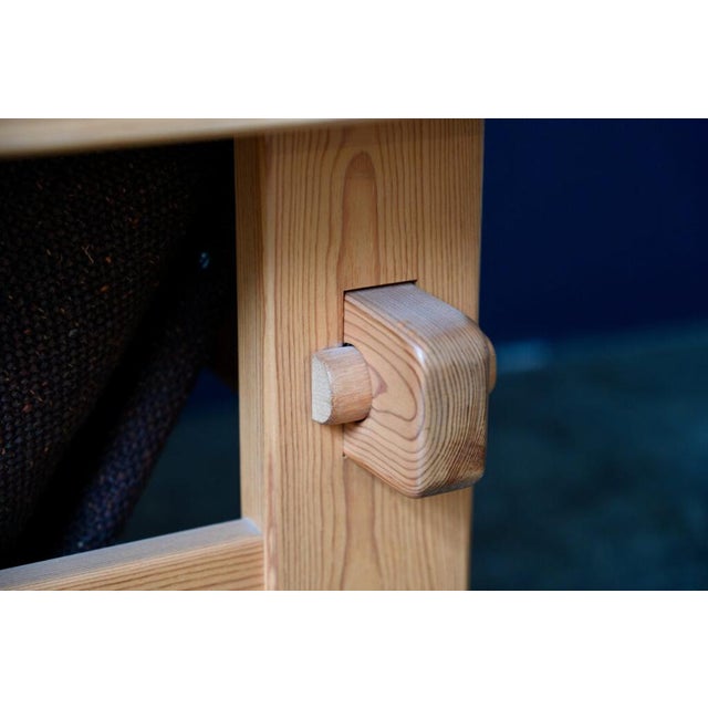 Armchairs and Coffee Table in Pine, 1970s, Set of 3 For Sale - Image 15 of 18