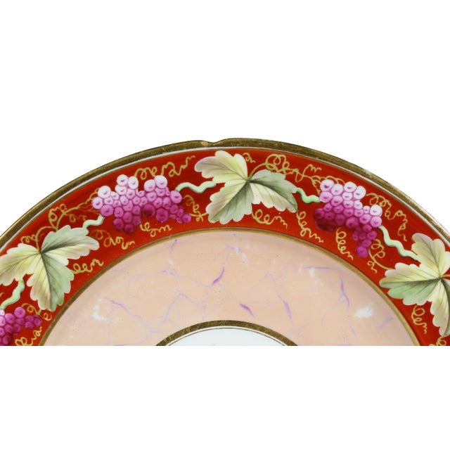 Red Coalport Pottery Part Dessert Service For Sale - Image 8 of 13