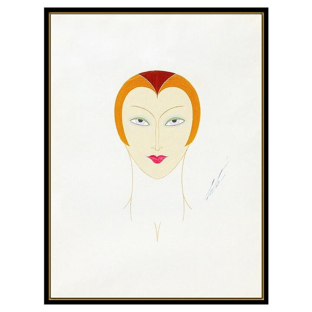 Message us to inquire about custom framing options! (Included for free with every purchase) Erte Authentic and Original...
