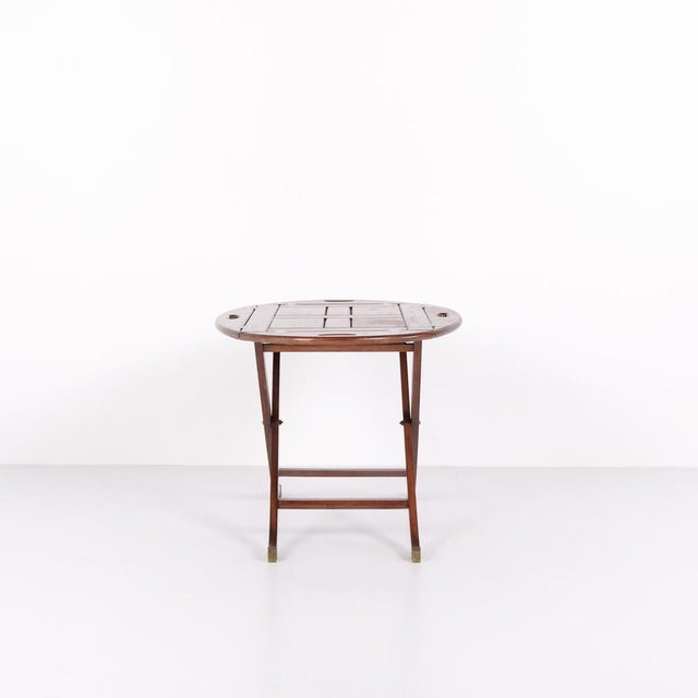 Butler Table in Mahogany with Brass Fittings, 1940s For Sale - Image 3 of 11