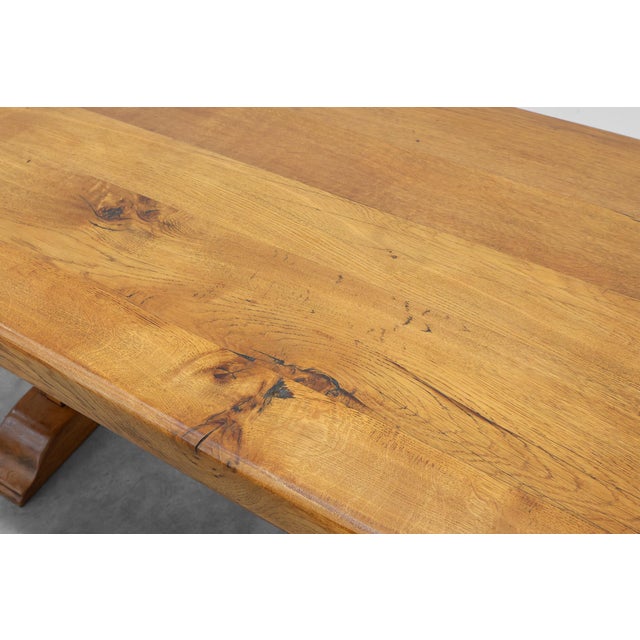 Rustic Oak Dining Table, France, 1960s For Sale - Image 14 of 15