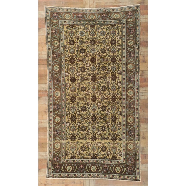 Beige Vintage Turkish Oushak Rug - 05'03 X 09'07 For Sale - Image 8 of 9