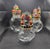 This marvelous set of 3 Fitz & Floyd Halloween canisters are created in gorgeous pressed glass which are topped with...