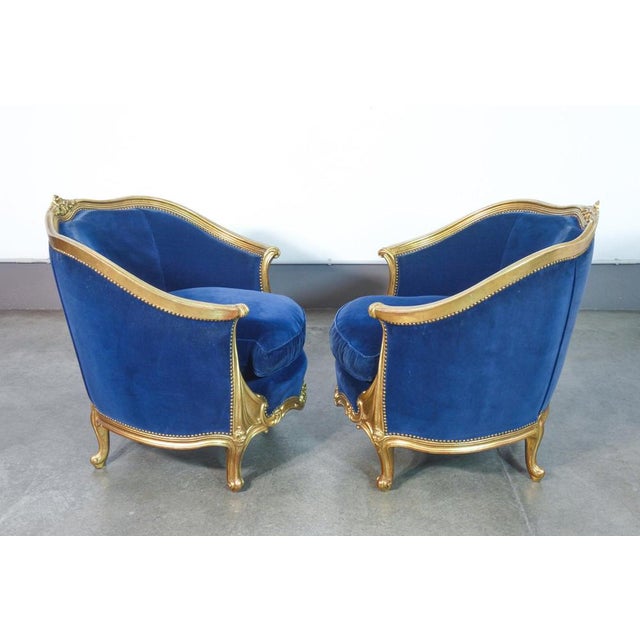 Louis XIV Style Armchairs in Gilded Wood, Set of 2 For Sale - Image 10 of 16