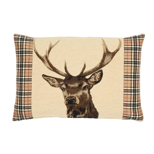 This beautiful tapestry cushion is finely woven by skilled weavers on traditional Jacquard Tapestry looms. The tapestry...