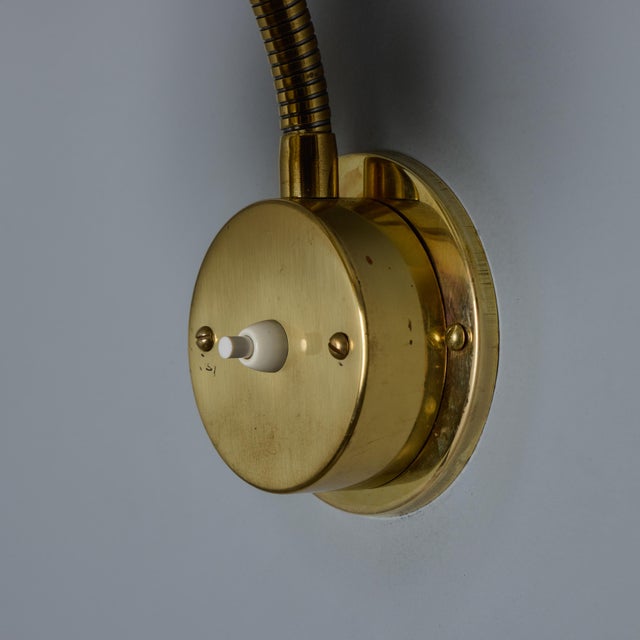 Pair of 1950s Perforated Brass Wall Lamps Attributed to Mauri Almari For Sale - Image 17 of 18