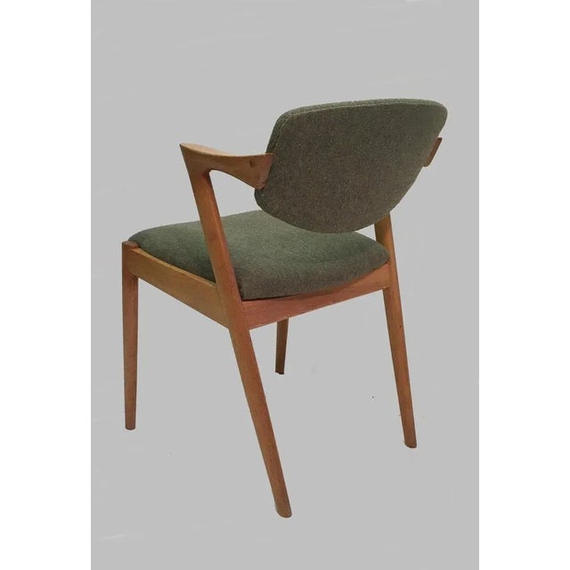 Oak Dining Chairs by by Kai Kristiansen for Andersen Møbelfabrik, Customizable Reupholstery, 1960s, Set of 8 For Sale - Image 4 of 10