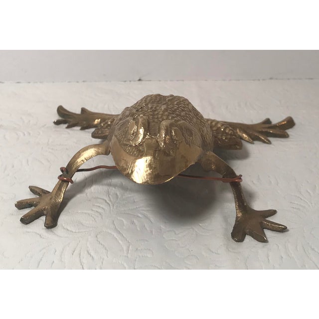 Vintage Brass Frog Figurine Chairish