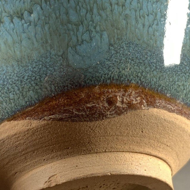 Chinese Turquoise Glazed Porcelain Pouring Bowl With Handle For Sale - Image 9 of 9