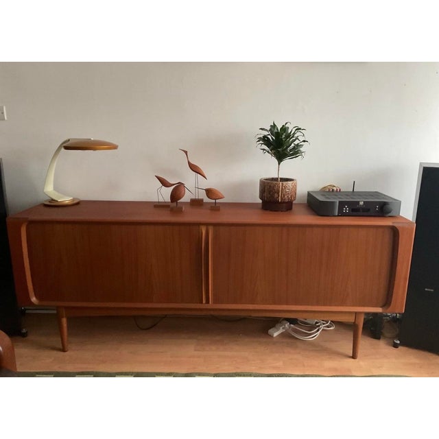 Danish Teak Tambour Door Sideboard from Bernhard Pedersen & Søn For Sale - Image 17 of 18