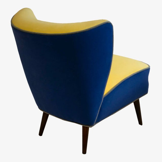 James Mont Petite Slipper Chair in the Style of James Mont For Sale - Image 4 of 7