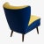 James Mont Petite Slipper Chair in the Style of James Mont For Sale - Image 4 of 7