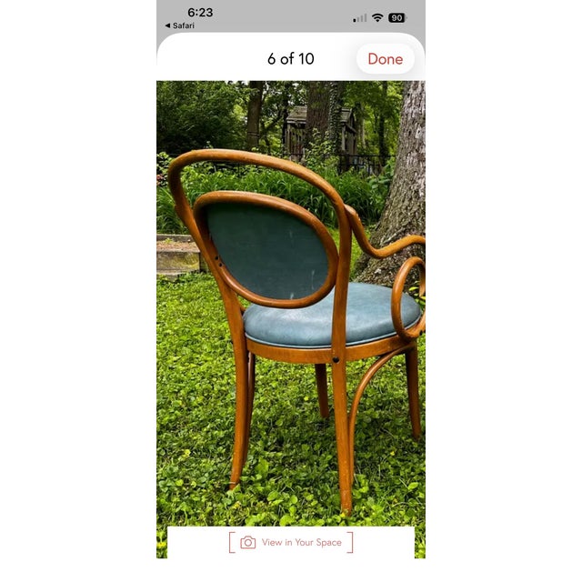 Mid-Century Thonet Style Bentwood Dining Room Armchairs - A Pair For Sale - Image 11 of 11