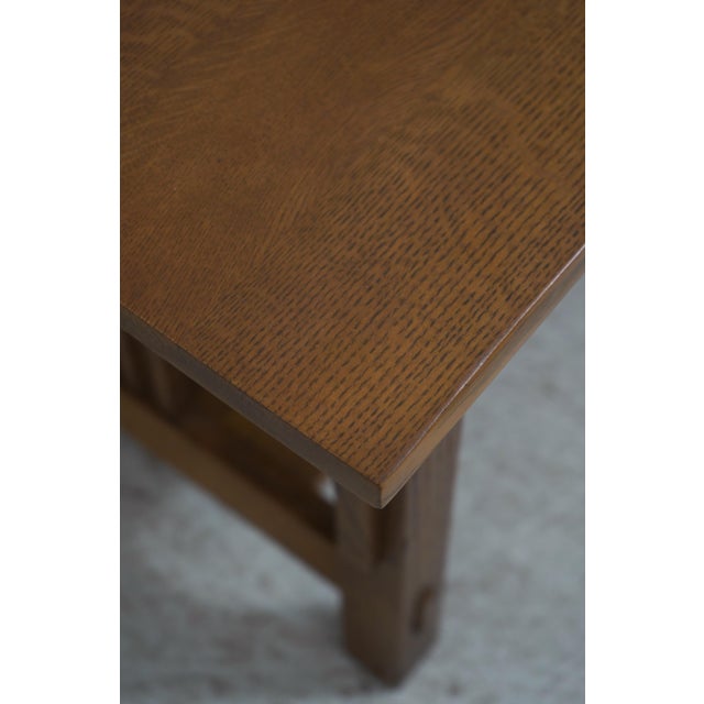 Stickley Mission Arts & Crafts Oak Coffee Table For Sale - Image 9 of 12