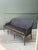 English Vintage Leather Cushion Cane Settee For Sale - Image 3 of 17
